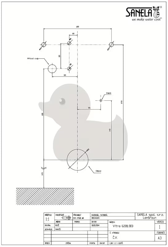 Bijeli urinal vitra sa senzorom s automatskim ispiranjem Sanela