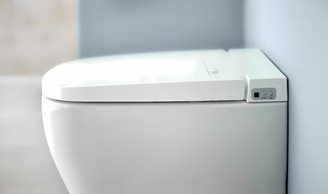 Bijeli inteligentni WC školjka s Funkcijom Bidea Vitra V Care 1.1 bez sustava za ispiranje s wc daskom