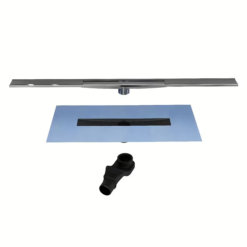 Tuš kanalica Vitra V-Flow 90 cm od brušenog nehrđajućeg čelika u mat izvedbi