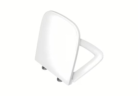 Bijela duroplast WC daska WC daska Vitra Valarte s soft Close i EasyLock te metalnim šarkama sa skrivenim pričvršćenjem.