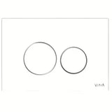 Bijela tipka za ispiranje tipka vitra Vetro sa staklenom pokrovnom pločom