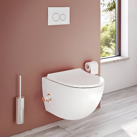 Bijela tipka za ispiranje tipka vitra Vetro sa staklenom pokrovnom pločom