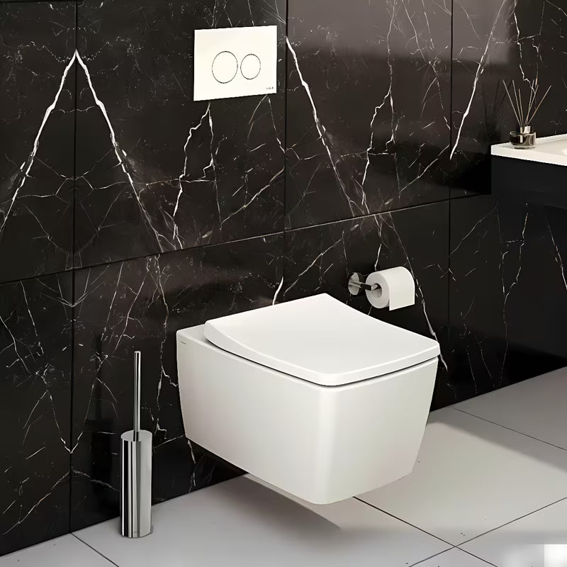 Bijela tipka za ispiranje tipka vitra Vetro sa staklenom pokrovnom pločom