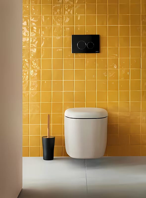 Crno stakleno tipka za aktiviranje Vitra Vetro sa sjajnom pokrovnom pločom pro za podžbukne module