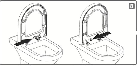 Bijela WC daska Vitra od duroplasta s metalnim šarkama i skrivenim pričvršćenjem