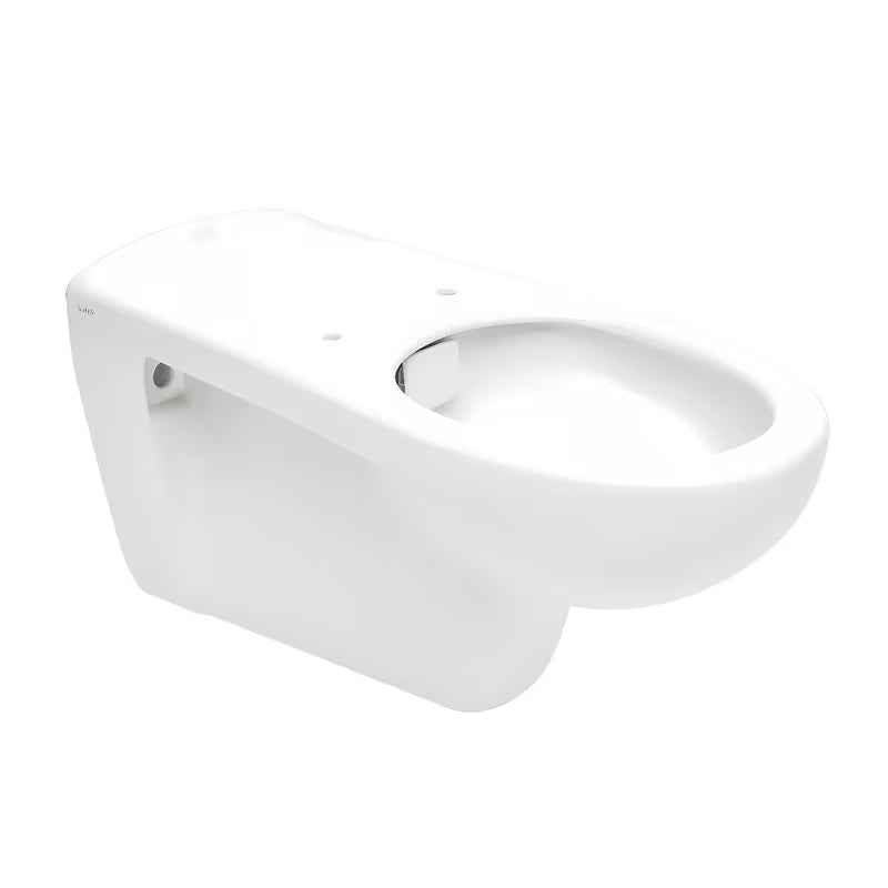 Bijeli viseća WC školjka Vitra s rimless ispiranjem pro lakšeg održavanja