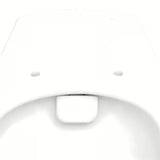 Bijeli viseća WC školjka Vitra s rimless ispiranjem pro lakšeg održavanja