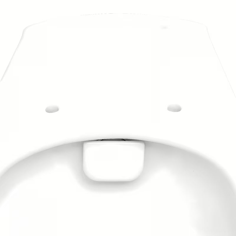 Bijeli viseća WC školjka Vitra s rimless ispiranjem pro lakšeg održavanja