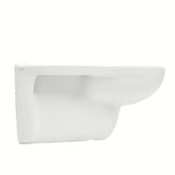 Bijeli viseća WC školjka Vitra s rimless ispiranjem pro lakšeg održavanja