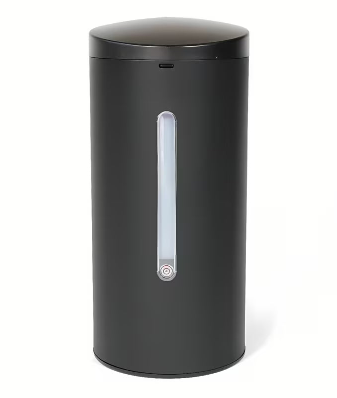 Crni beskontaktni dozator sapuna Weltservis Donner Round Gel pro za gel sapun i dezinfekciju