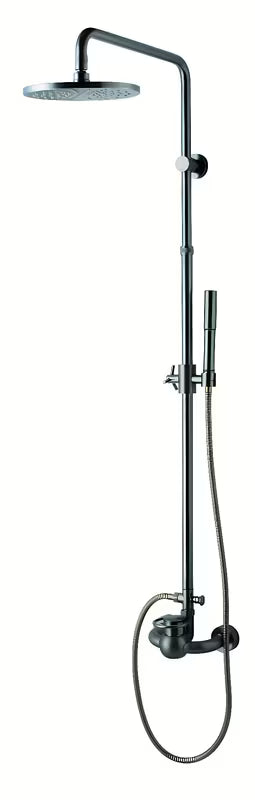 Tuš sustav WF Industrial u završnoj obradi uljem trljana bronca s nadglavnim tušem 20 cm